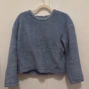 Lululemon Wool Whenever Crew in a Dusty Blue Color, Size 6